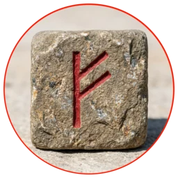 Warpath emblem - a rune carved in stone